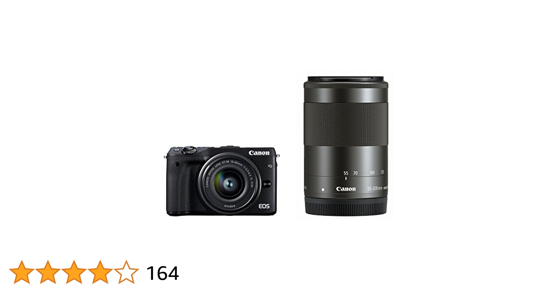 Canon ミラーレス一眼カメラ EOS M3 ダブルズームキット(ブラック) Amazon | Canon ミラーレス一眼カメラ EOS M3 ダブルズーム